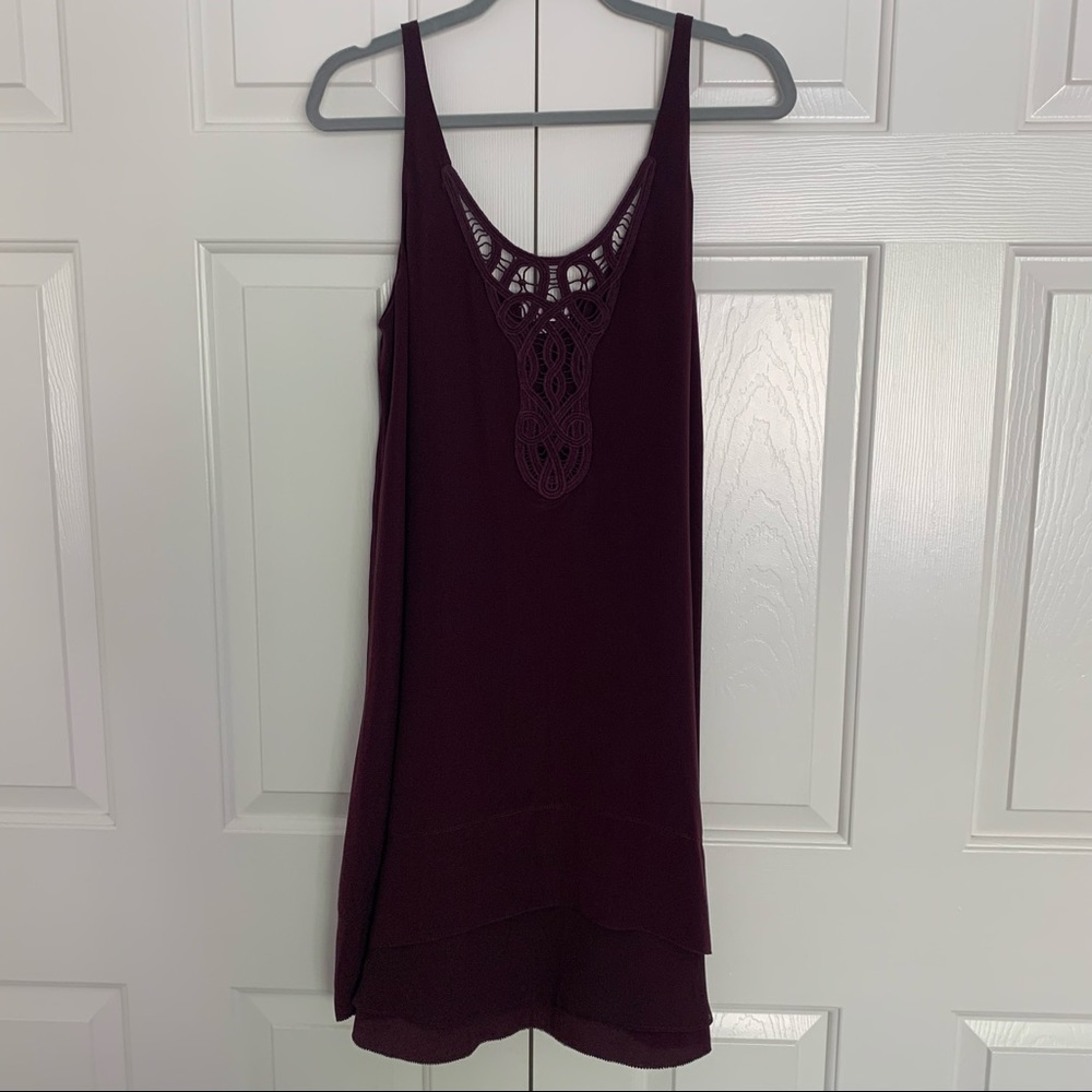 Wilfred Aritzia Silk Lazard Trapeze Dress